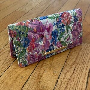 Brahmin - Adelle Ombre Melbourne Embossed Leather Wallet. Color- Homegrown.